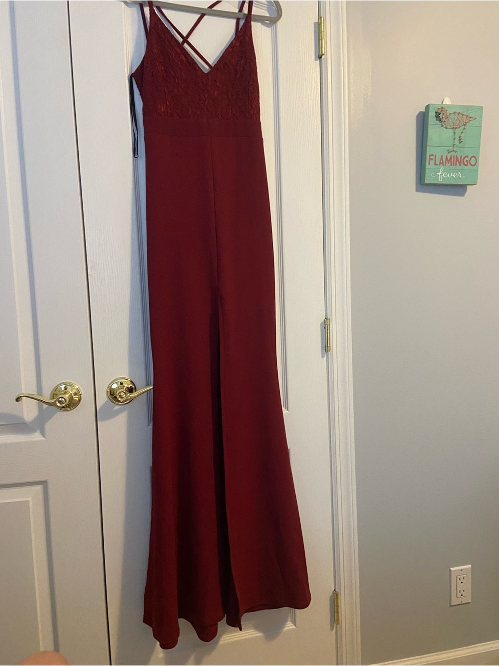 Women's Burgundy Formal Dress